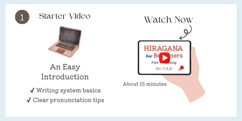 Watch the Starter Video about Japanese writing systems